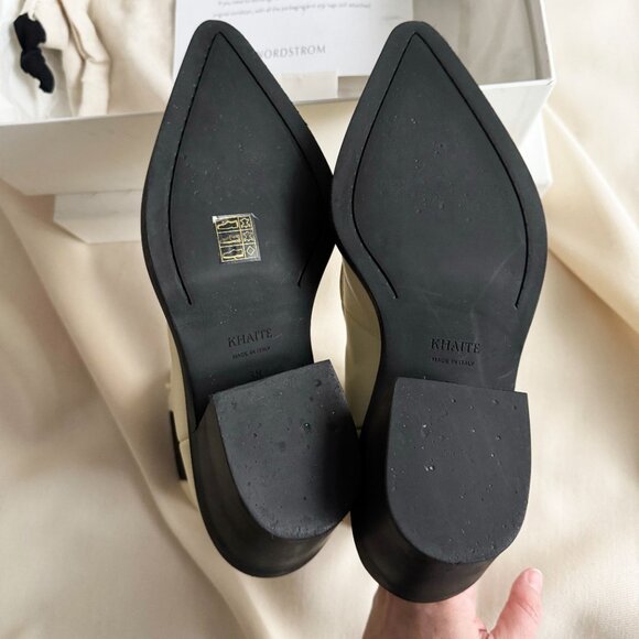 Khaite "Charleston" Boots in Ivory, size 38. Fits small to size, closer to a US - Picture 7 of 9